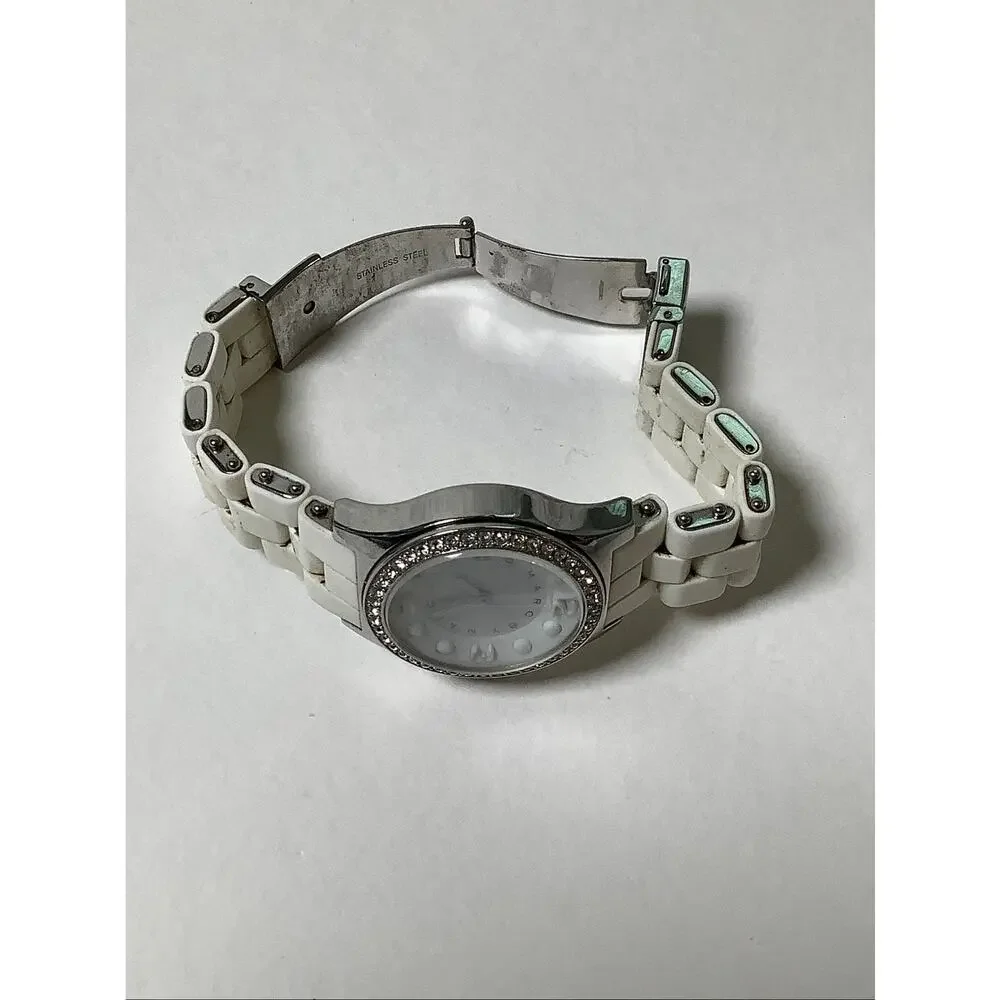 Marc by Marc Jacobs Stainless Steel Glitz Crystal Bezel Quartz Watch F16-30